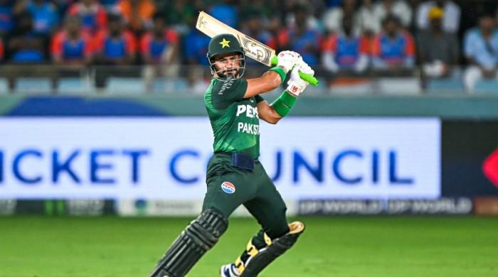 Sahibzada Farhan slams second fifty against India